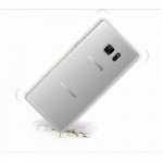 Wholesale Galaxy Note FE / Note Fan Edition / Note 7 Crystal Clear Electroplate Hybrid Soft Case (Silver)